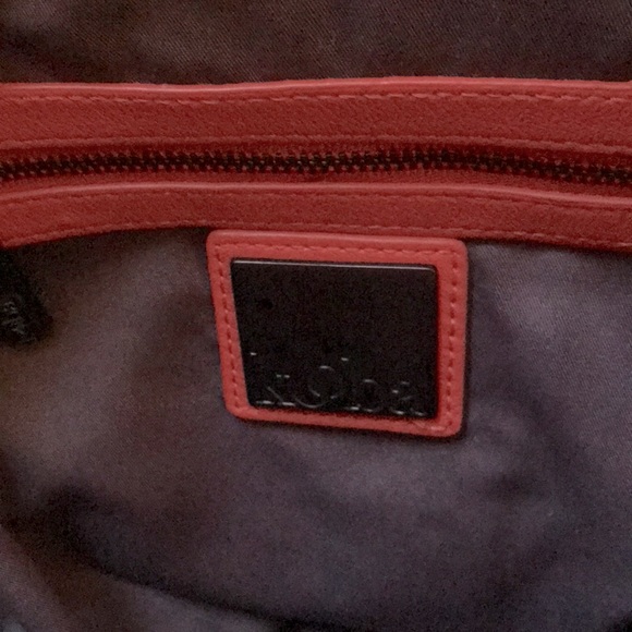 KOOBA Jonnie Coral Leather Hobo Shoulder Bag 🌸💼👜💼🌸 - Picture 6 of 13